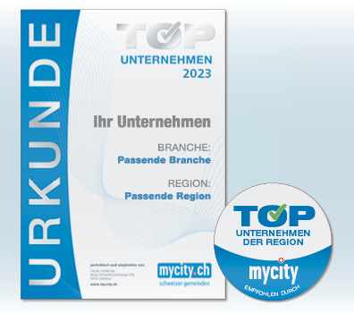 <h3>mycity zeichnet Ihre Firma aus<h3>